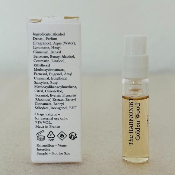 π· New π· The Harmonist Golden Wood Spray Sample, 1.5 mL, 0.05 FL.OZ. - Picture 4 of 4